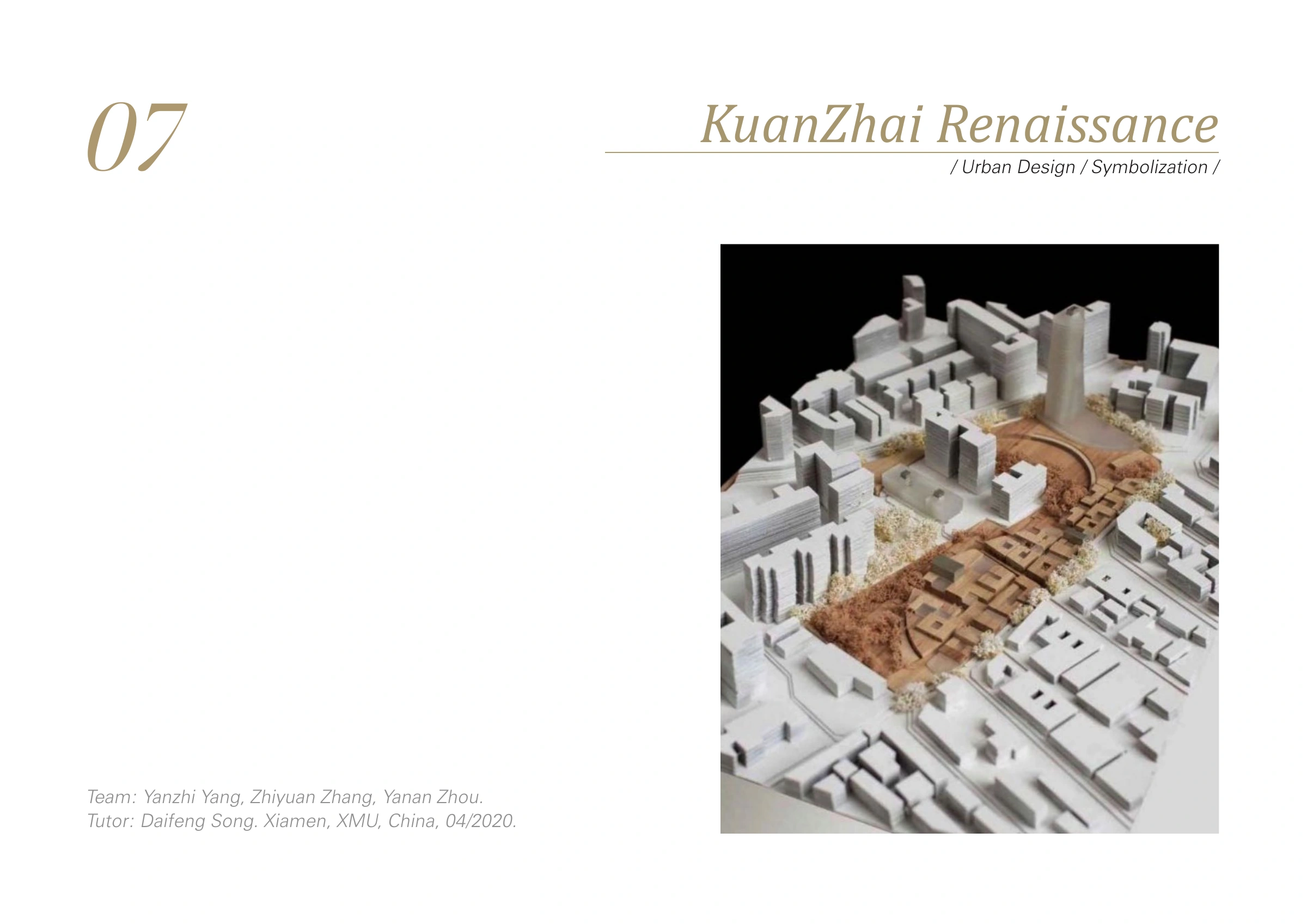KuanZhai Renaissance: original project cover