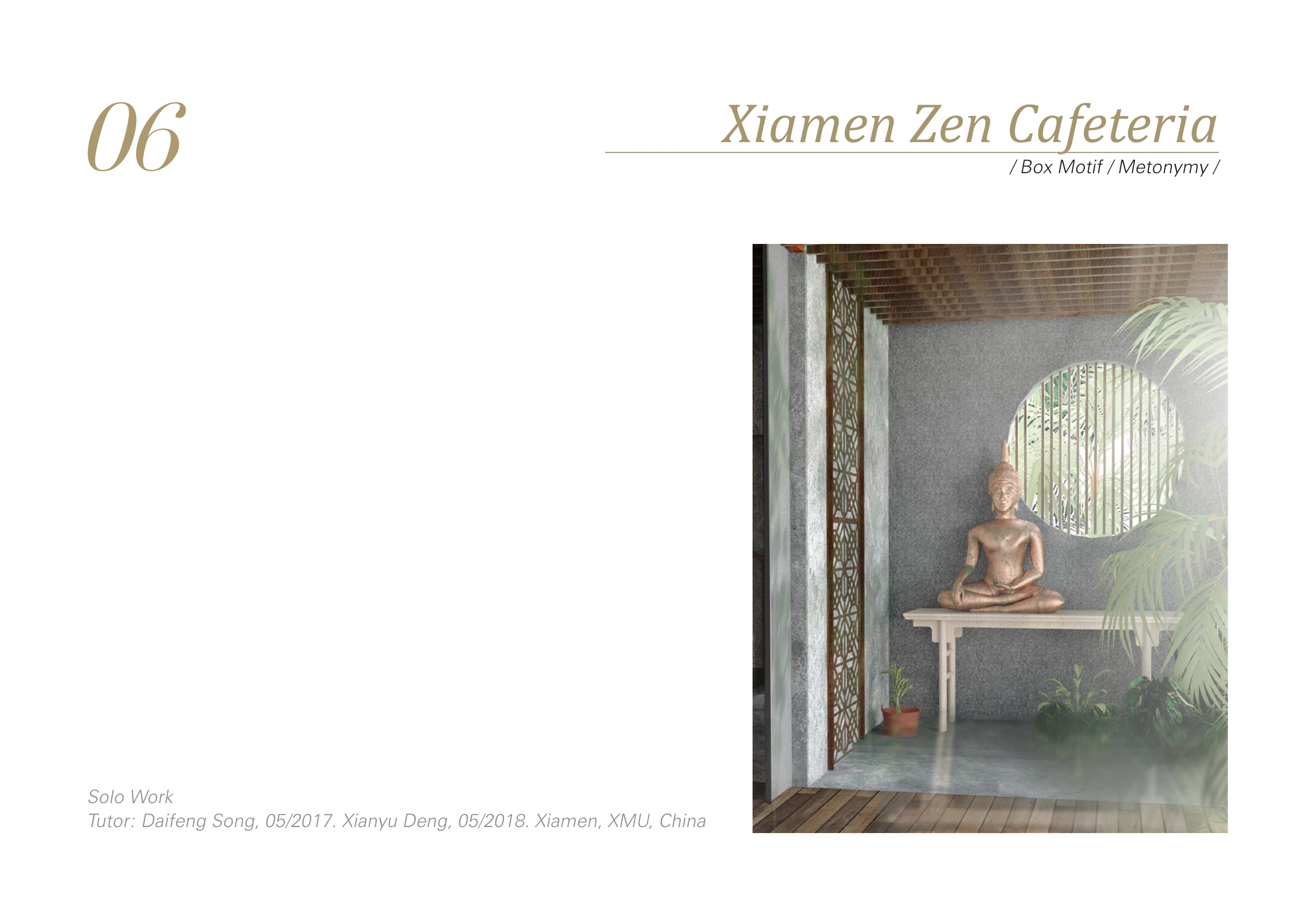 Xiamen Zen Cafeteria: original project cover